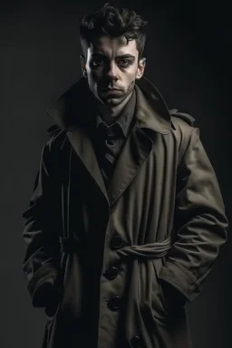 creepy guy in trench coat