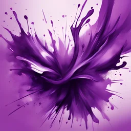 abstract emotional splashes sketch in violet tones