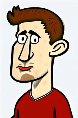 Alfie Whiteman Footballer ,cartoon 2d