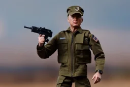 G.I. Joe toy doll army soldier Donald Trump, gun,boots, berets, high definition, elbow, legs, hands