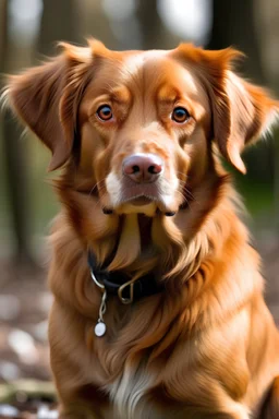 Beautiful cocer spaniel mixed with toller dog