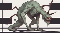 وحش حقيقي مشوش مخيف