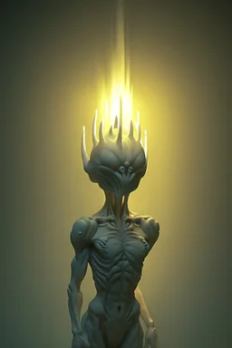 Candle alien, 8k, atmospheric lighting, Artstation, photography, octane render, by Greg Rutkowski and Artgerm and rosdraws