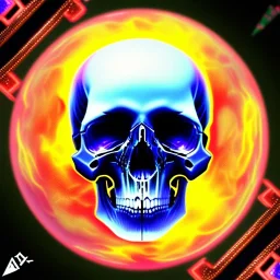 cyberpunk style ink ball skull picture in detailed tecnomancer frame, big black eyes, unreal engine 5, 8k resolution, photorealistic, ultra detailed, frame extreme sharp, accurate