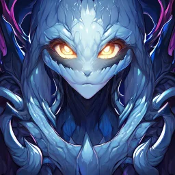 Alien Queen, beautiful face, portrait