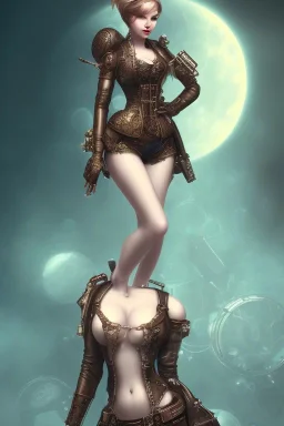 body steampunk girl end solitary cute