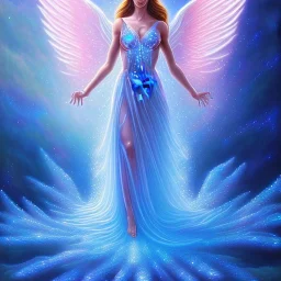 Angel crystalline, blue,pink , cosmic, opalescent, gemstones, crystals, other worldly,water,bright, ice background, snow lake blue