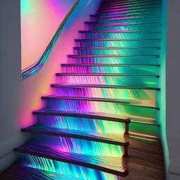 iridescent stairs
