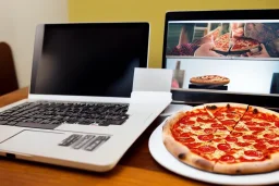 photo, computer, pizza