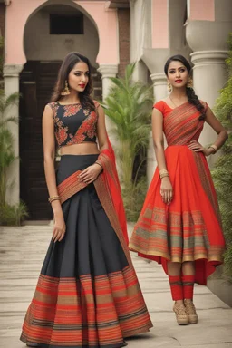 Aesthetic, 3D, Digitized, Hyper realistic, Surreal, Mesmeric, "Assamese Ethnic Tribal / Traditional Woven Women Attire" & Textile (Handloom) Industry themed Mekhela Chador (The bottom half of this distinct dress is called the 'Mekhela ', a round fit used waist downwards over a petticoat) designs, **Featured Designs:** A confident businesswoman who embraces traditional Assamese attire in her professional life, showcasing the elegance and versatility of the Mekhela Sador. **Appearance:** fictional