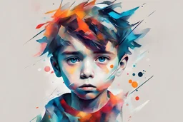 abstract boy art