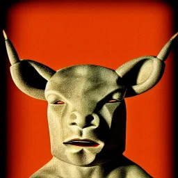 portrait of a minotaur Picasso Style