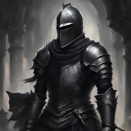knight art black