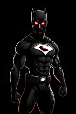 Light black super hero