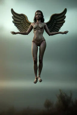 lovecraftian angel human with wings