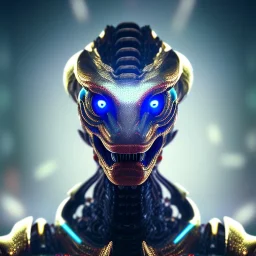 snake Galaxy robotic bloody 3d theeth body details 16k body dark horn metal silver hybrid Gold 8k Powerful portrait eyes glow render details bones horn weapons hyper chains