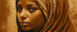 ارسم فلسطين سمراء جميلة