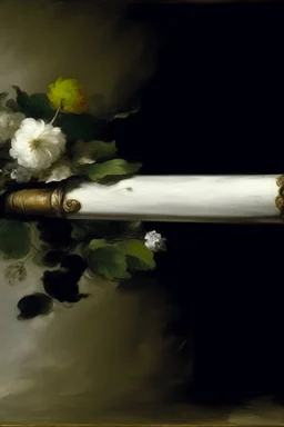 A white air wand painted by Gustave Courbet