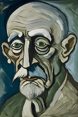 portrait of An old man by Pablo Picasso