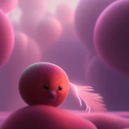 pixar style, volumetric pink sky environment and background, volumetric lighting, dramatic lighting, realistic painting of a jar full with strawberry-jam, detailed digital painting, extreme dense and fine, anime, ornate, colour-washed colors, elegant, small minutiae, tiny features, particulars, centered, smooth, sharp focus, renderman gofur render, 8k, uhd, detailed eyes, realistic shaded volumetric lighting, caustics, backlight