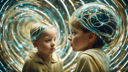 3027, telepathy, young child, chrysalids, delight, empathy, harmony, ecstasy, award-winning photograph, beautiful composition, science-fiction, beautiful, wonder