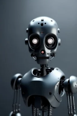 areal scary robot looking from far away