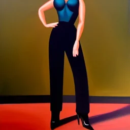 Full body portrait, painting, medium shot lady Style of course Rubber-Hose animation