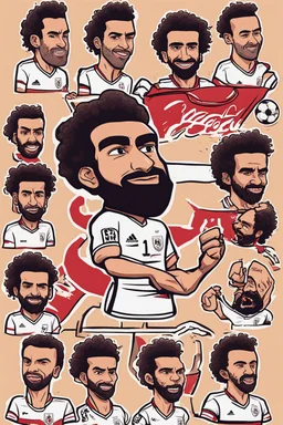 mo salah ,cartoon 2d