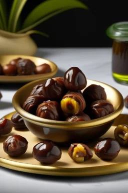 Palm dates with Nutella Saudi