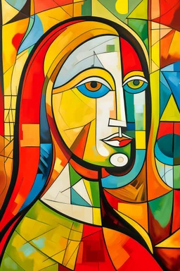 Interpretation of The Mona Lisa by Pablo Picasso; Cubism