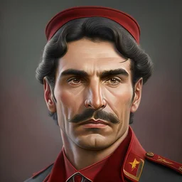 Portrait of a man, communist style