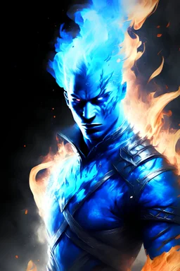 herói de fogo azul