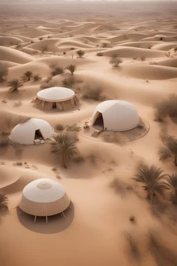 In the desert, camps made of Organic simplicity, Al-Ahsa, Saudi Arabia-inspired, Nature-inspired pieces, Palm, Captivating landscapes