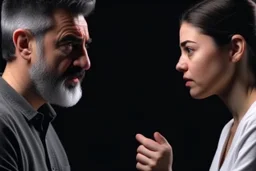 A picture of two people exchanging criticism in a constructive and respectful manner, with a bewilderment behind them 4k