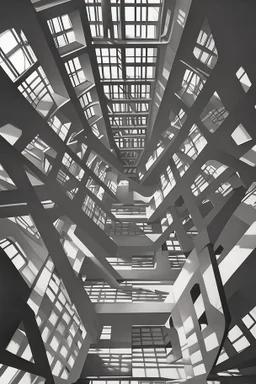 Bouncing around crazily in a surreal hall of mirrors; M. C. Escher