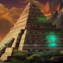 Magical Aztec Pyramids , high quality, high details , hd, hyper realistic, magic style