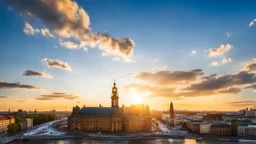 desktop wallpaper ,Germany,Berlin city sight seeing ,blue sky nice clouds,golden hour