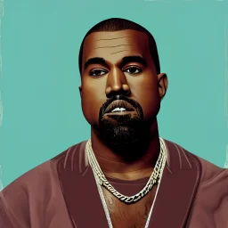 Portrait of Kanye West