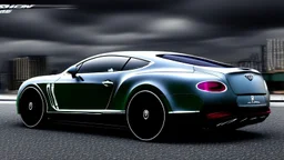 Armored Futuristic Bentley GT, Photorealistic,4k, Rear View, works for a pc wallpaper