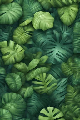 background jungle leaf forest realistic