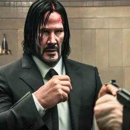 John wick at assassin Christmas party