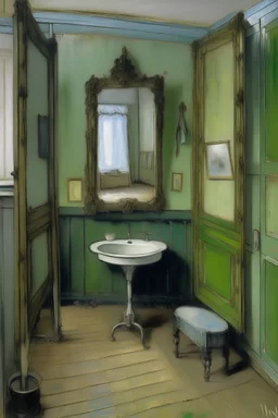 Toilet sign by Monet
