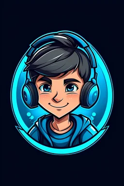 Gaming boy avatar logo design