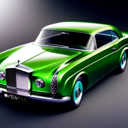 fullbody Drawing of 'sketch of Bentley Custom 1960',intricate detail,andrea bonelli,Kilian Eng,Ohrai,evan lee,Aleksandr Sidelnikov,KyuYong Eom,three quarters frontal aerial view,toned colors,32k