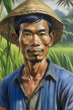 Ada seorang laki-laki yang hidup di sebuah desa. Laki-laki itu namanya Galang. Galang berambut hitam pendek, matanya biru, tubuhnya tinggi kekar, berkulit putih. Galang merupakan seorang petani di sawah. Pekerjaannya setiap hari bercocok tanam dengan menggunakan cangkul. Galang berumur 20 tahun. Galang mempunyai hobi naik kuda. Galang juga mempunyai peternakan kuda.