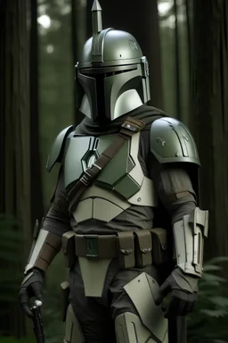 Mandalorian forest armor