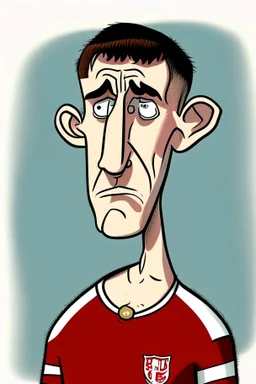 Anthony Gordon English football player ,cartoon 2d