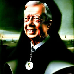  portrait of jimmy carter by hieronymous bosch