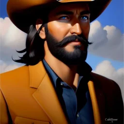 Ultra detailed fullbody Portrait in oil on canvas of overwatch character- CASSIDY and cowboy hat,extremely detailed digital painting,intense stare, extremely detailed face, crystal clear eyes, mystical colors ,perfectly centered image, perfect composition, rim light, beautiful lighting,masterpiece ,8k, stunning scene, raytracing, anatomically correct, in the style of Steve Jung and robert e howard and Wizyakuza and Ohrai Noriyoshi and Simon Bisley and uncannyknack and kilory.