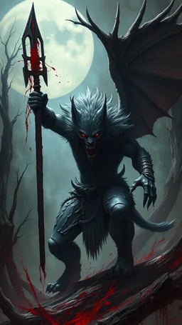 werewolf monster warrior blood